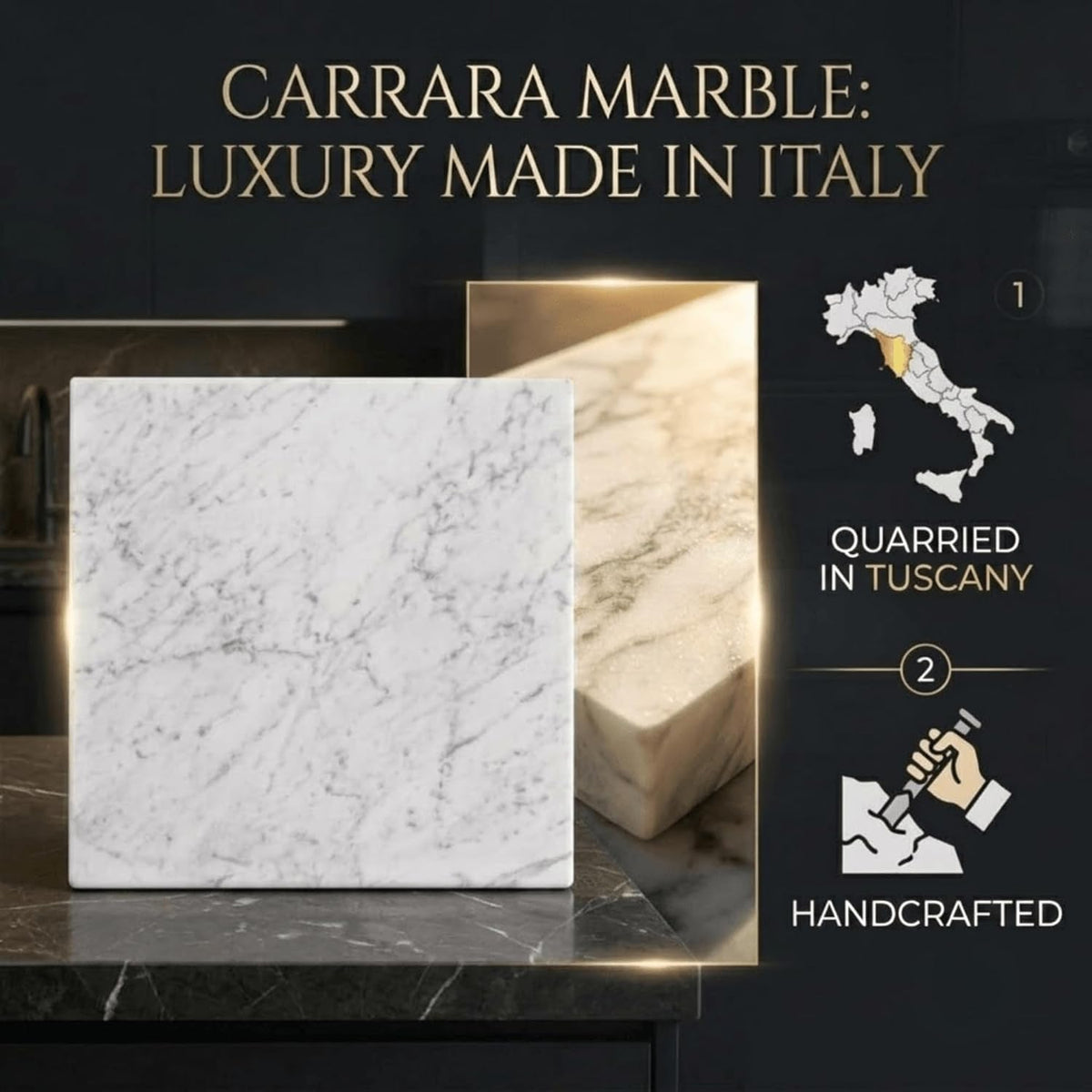 Italian Marble Pastry Board